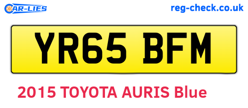 YR65BFM are the vehicle registration plates.