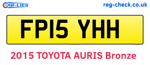 FP15YHH are the vehicle registration plates.