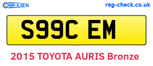 S99CEM are the vehicle registration plates.