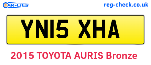 YN15XHA are the vehicle registration plates.