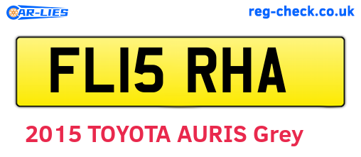 FL15RHA are the vehicle registration plates.