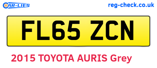 FL65ZCN are the vehicle registration plates.
