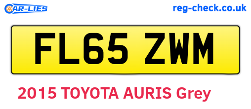 FL65ZWM are the vehicle registration plates.