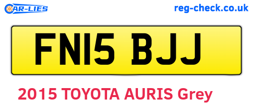 FN15BJJ are the vehicle registration plates.