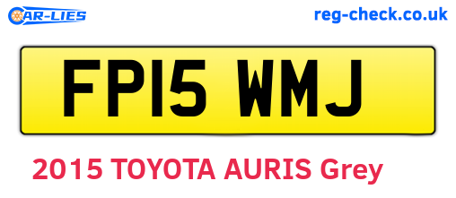 FP15WMJ are the vehicle registration plates.