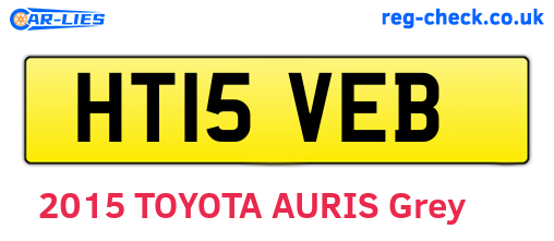 HT15VEB are the vehicle registration plates.