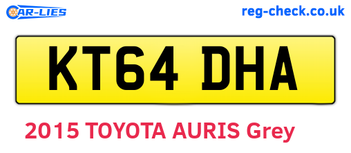 KT64DHA are the vehicle registration plates.
