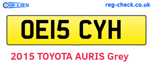 OE15CYH are the vehicle registration plates.