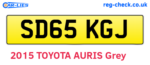 SD65KGJ are the vehicle registration plates.