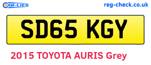 SD65KGY are the vehicle registration plates.