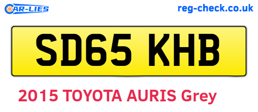 SD65KHB are the vehicle registration plates.