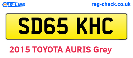 SD65KHC are the vehicle registration plates.