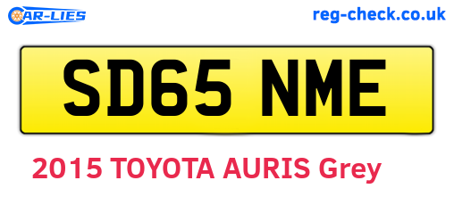 SD65NME are the vehicle registration plates.