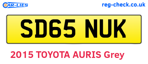 SD65NUK are the vehicle registration plates.