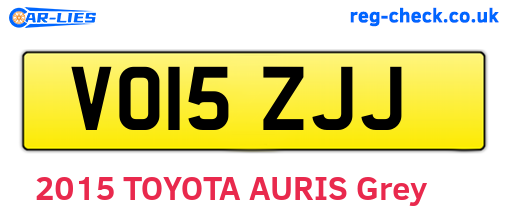 VO15ZJJ are the vehicle registration plates.