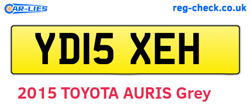 YD15XEH are the vehicle registration plates.
