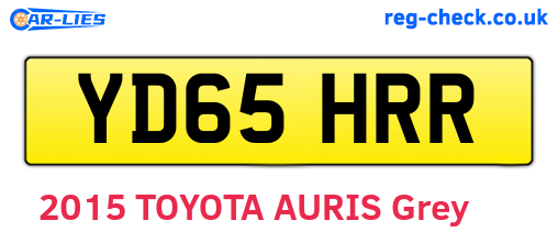 YD65HRR are the vehicle registration plates.