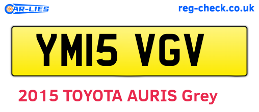YM15VGV are the vehicle registration plates.