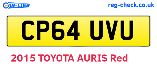 CP64UVU are the vehicle registration plates.