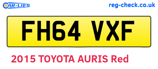 FH64VXF are the vehicle registration plates.