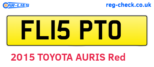 FL15PTO are the vehicle registration plates.