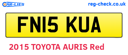 FN15KUA are the vehicle registration plates.