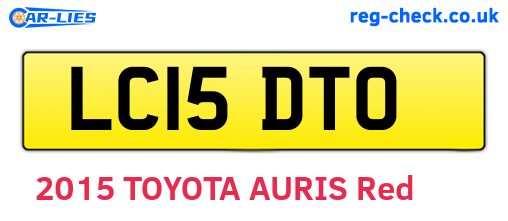 LC15DTO are the vehicle registration plates.