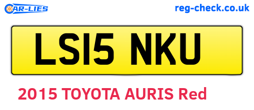 LS15NKU are the vehicle registration plates.