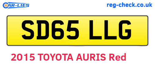 SD65LLG are the vehicle registration plates.