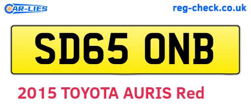 SD65ONB are the vehicle registration plates.