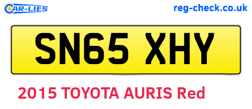 SN65XHY are the vehicle registration plates.
