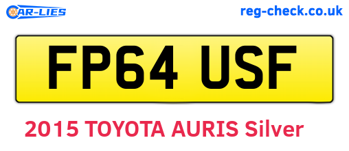 FP64USF are the vehicle registration plates.