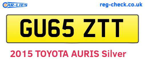 GU65ZTT are the vehicle registration plates.