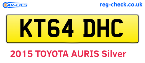 KT64DHC are the vehicle registration plates.