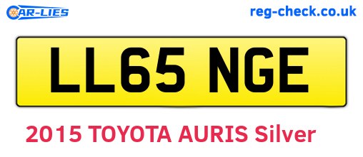 LL65NGE are the vehicle registration plates.