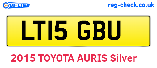 LT15GBU are the vehicle registration plates.