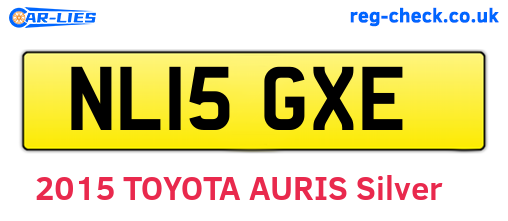 NL15GXE are the vehicle registration plates.
