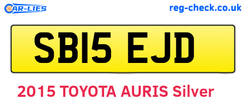 SB15EJD are the vehicle registration plates.