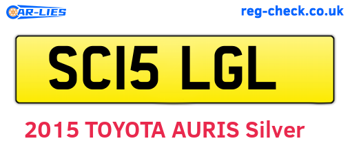 SC15LGL are the vehicle registration plates.