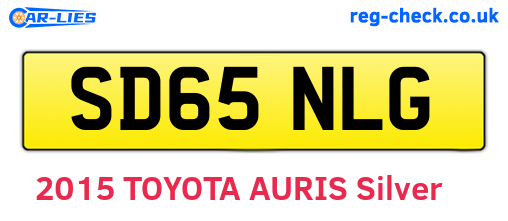 SD65NLG are the vehicle registration plates.