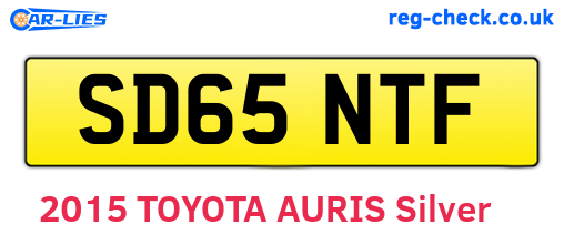 SD65NTF are the vehicle registration plates.