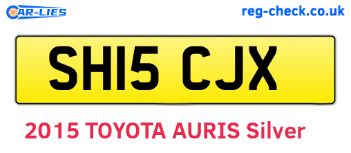 SH15CJX are the vehicle registration plates.