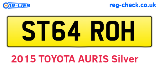 ST64ROH are the vehicle registration plates.
