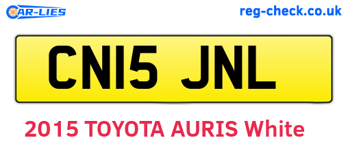 CN15JNL are the vehicle registration plates.