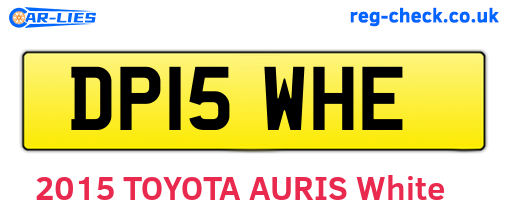 DP15WHE are the vehicle registration plates.
