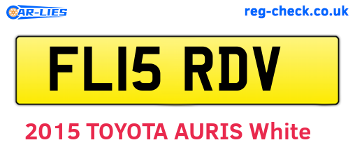 FL15RDV are the vehicle registration plates.