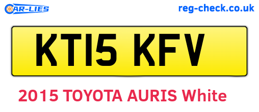 KT15KFV are the vehicle registration plates.