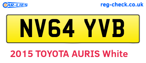 NV64YVB are the vehicle registration plates.