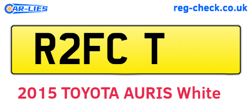 R2FCT are the vehicle registration plates.