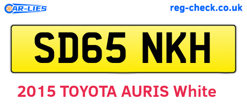 SD65NKH are the vehicle registration plates.